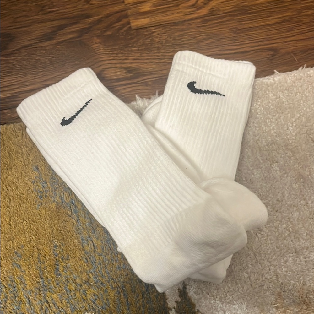 Nike White Crew Socks